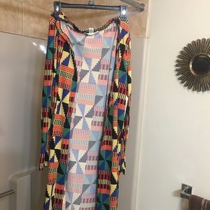 African multicolorcolor long sleeve shirt like jacket